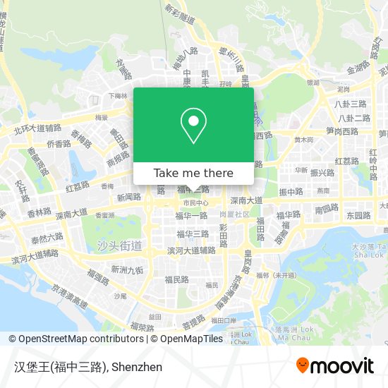 汉堡王(福中三路) map