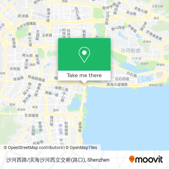 沙河西路/滨海沙河西立交桥(路口) map
