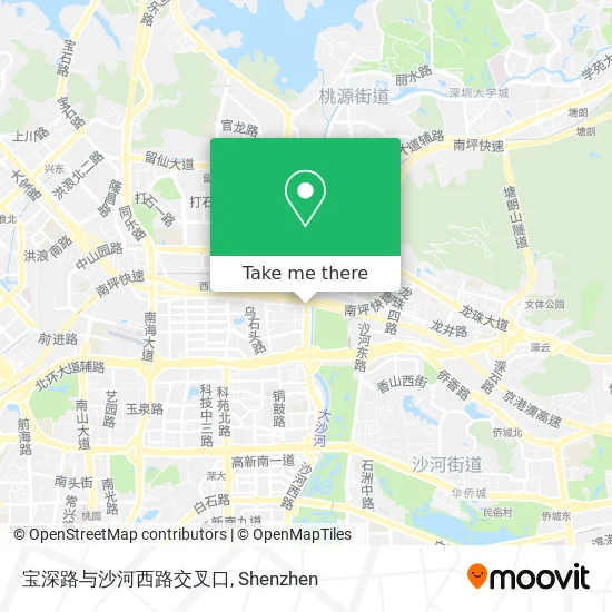 宝深路与沙河西路交叉口 map