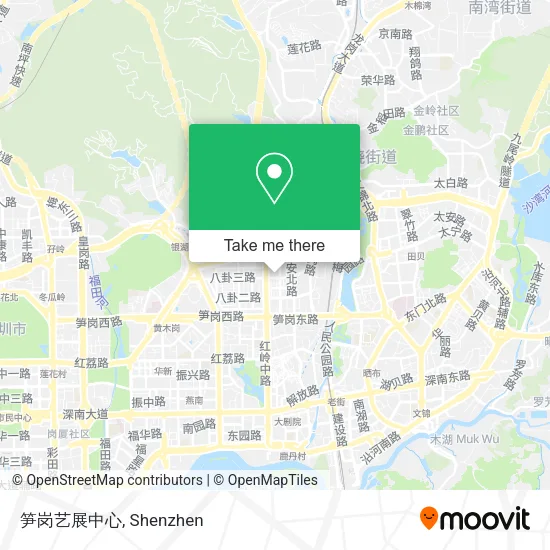 笋岗艺展中心 map