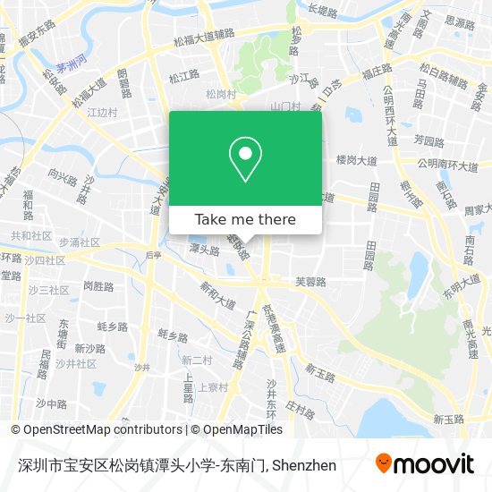 深圳市宝安区松岗镇潭头小学-东南门 map