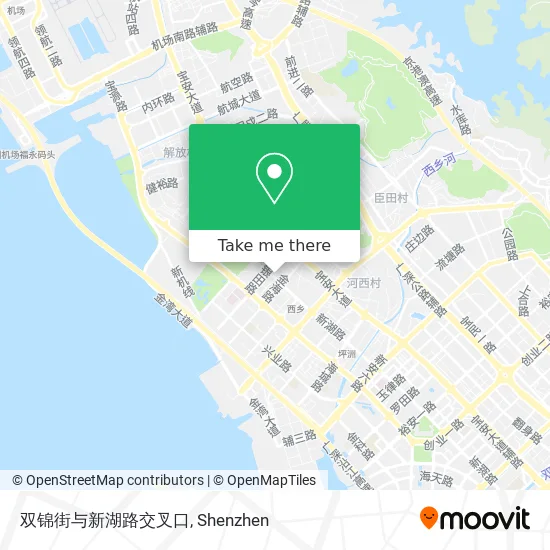 双锦街与新湖路交叉口 map