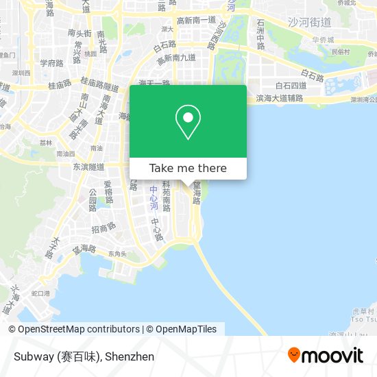 Subway (赛百味) map