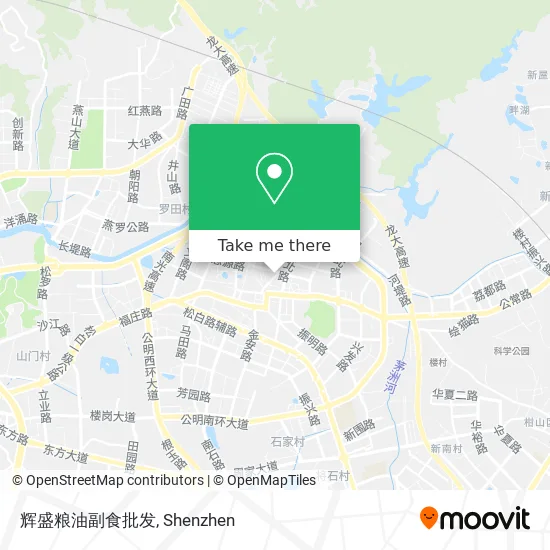 辉盛粮油副食批发 map