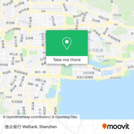 微众银行 WeBank map