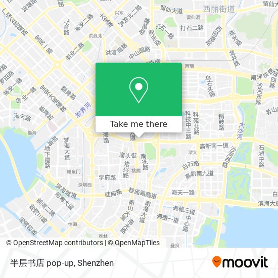 半层书店 pop-up map