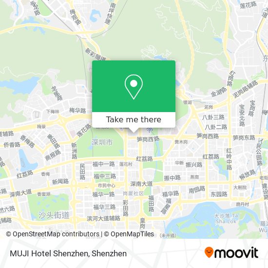 MUJI Hotel Shenzhen map