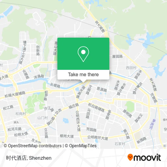 时代酒店 map
