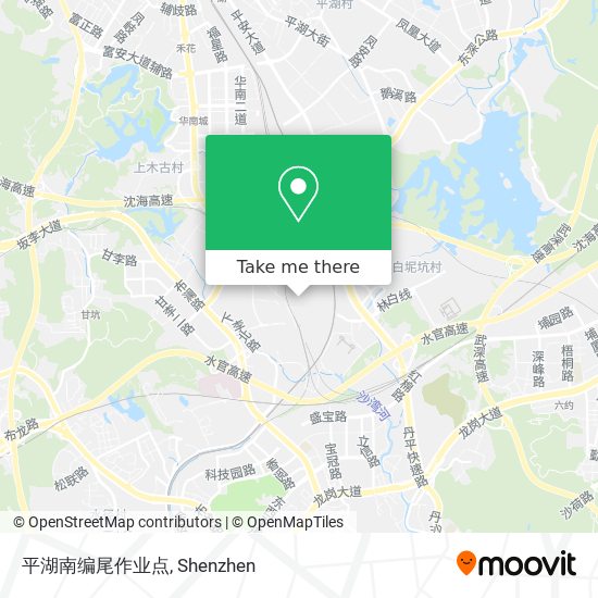 平湖南编尾作业点 map