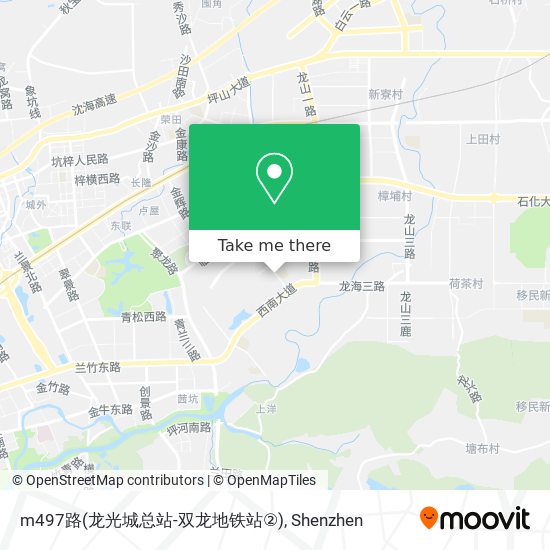 m497路(龙光城总站-双龙地铁站②) map