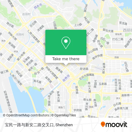 宝民一路与新安二路交叉口 map