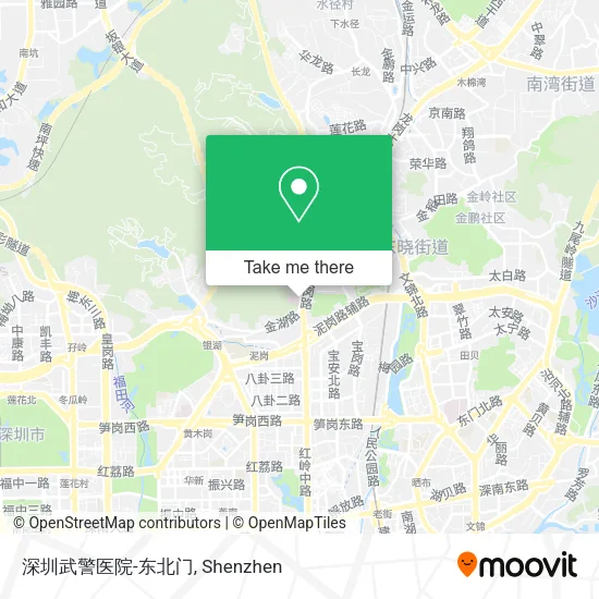 深圳武警医院-东北门 map