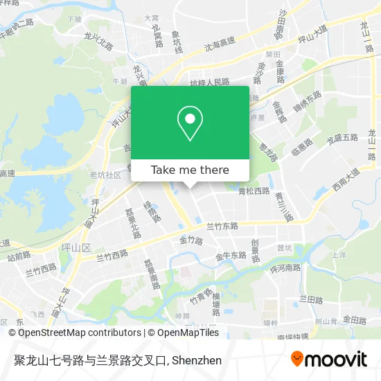 聚龙山七号路与兰景路交叉口 map