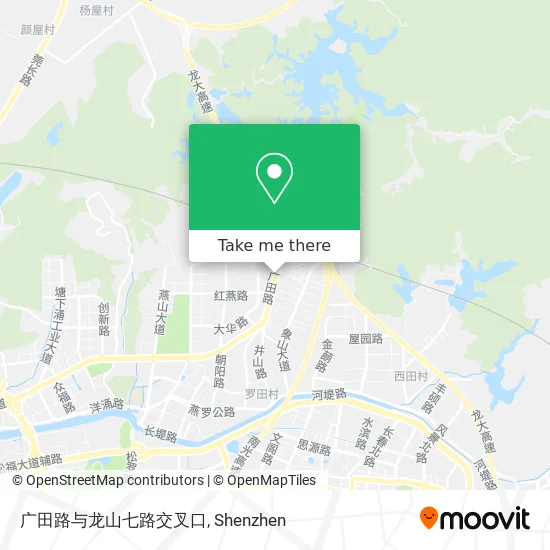 广田路与龙山七路交叉口 map