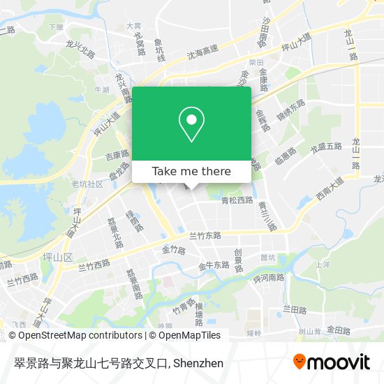 翠景路与聚龙山七号路交叉口 map
