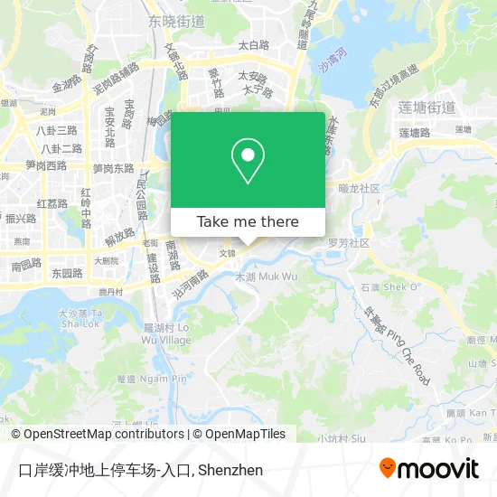 口岸缓冲地上停车场-入口 map