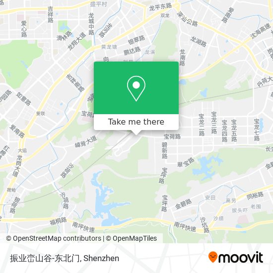 振业峦山谷-东北门 map