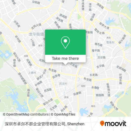 深圳市卓尔不群企业管理有限公司 map