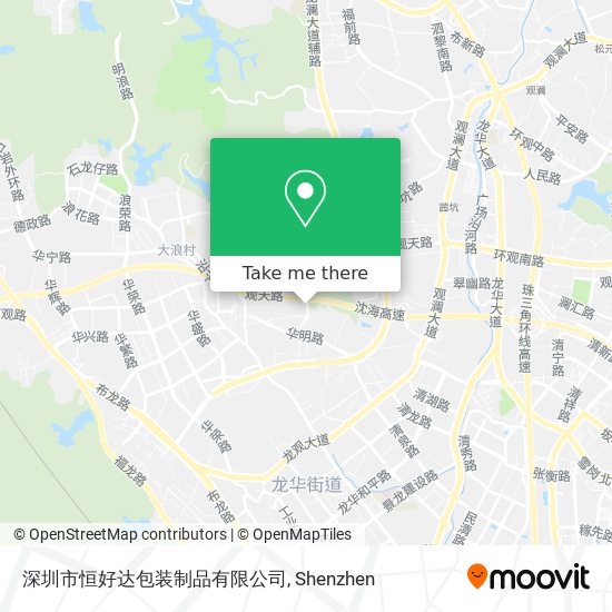 深圳市恒好达包装制品有限公司 map