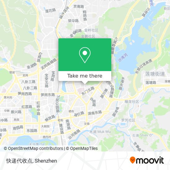 快递代收点 map