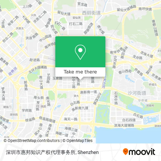 深圳市惠邦知识产权代理事务所 map