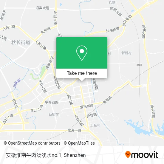 安徽淮南牛肉汤淡水no.1 map