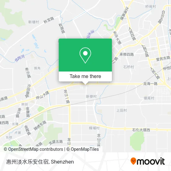 惠州淡水乐安住宿 map