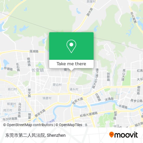 东莞市第二人民法院 map