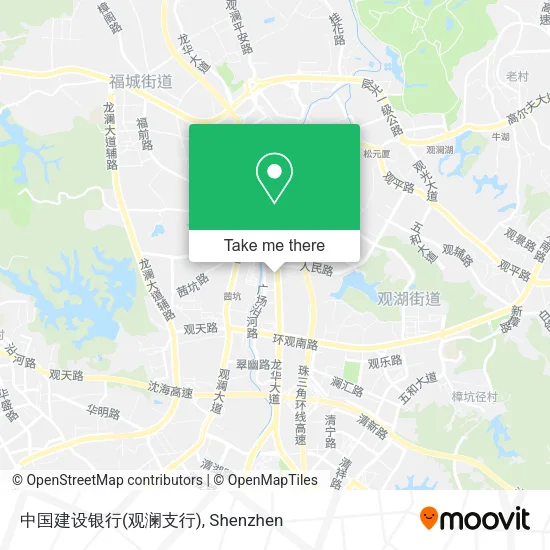 中国建设银行(观澜支行) map