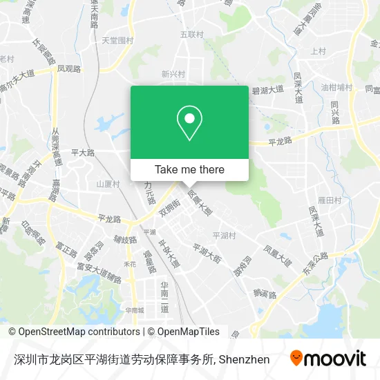 深圳市龙岗区平湖街道劳动保障事务所 map