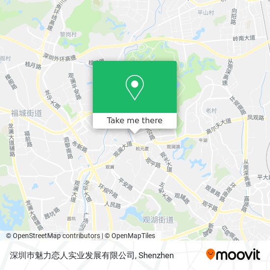 深圳巿魅力恋人实业发展有限公司 map