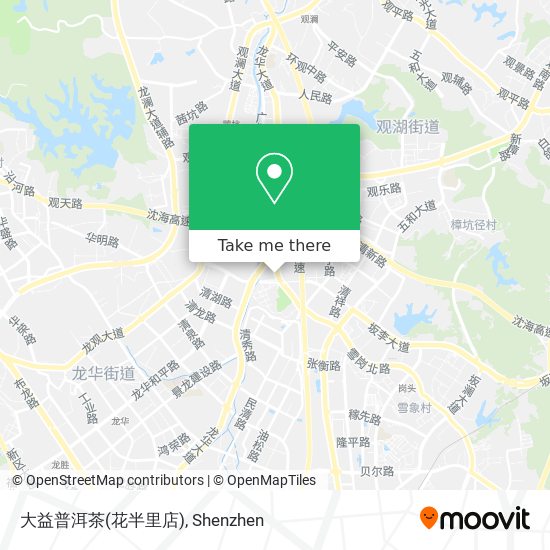 大益普洱茶(花半里店) map