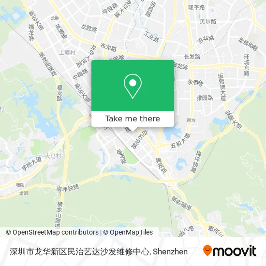 深圳市龙华新区民治艺达沙发维修中心 map