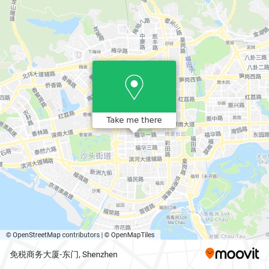 免税商务大厦-东门 map