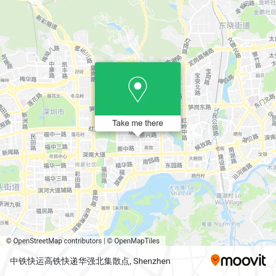 中铁快运高铁快递华强北集散点 map