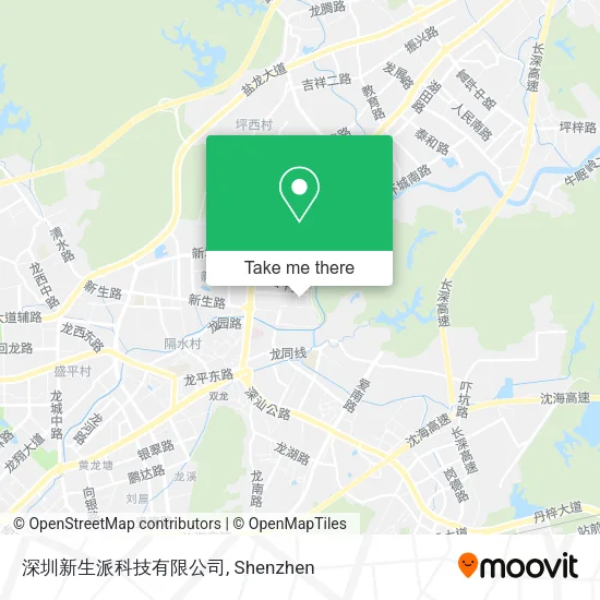 深圳新生派科技有限公司 map