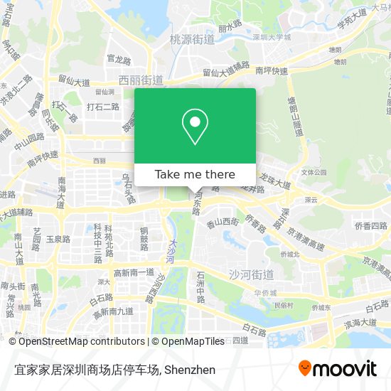 宜家家居深圳商场店停车场 map