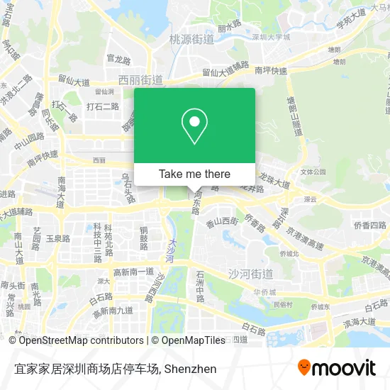 宜家家居深圳商场店停车场 map