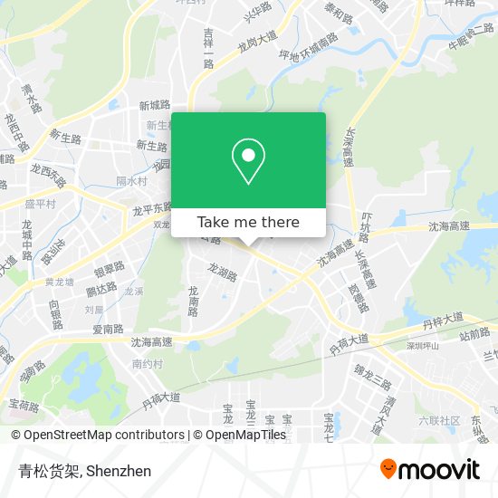 青松货架 map