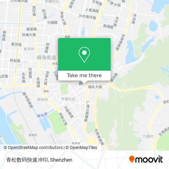 青松数码快速冲印 map
