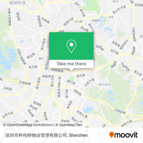 深圳市科伦特物业管理有限公司 map