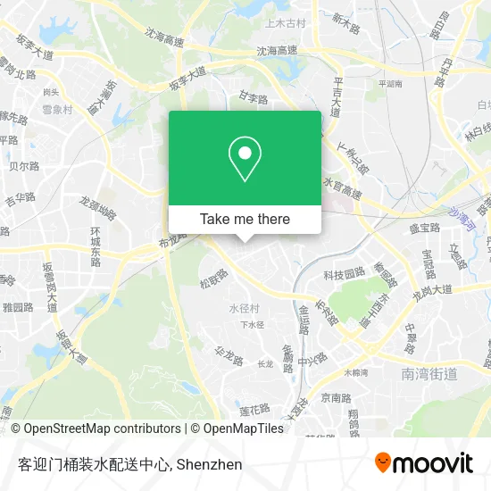客迎门桶装水配送中心 map