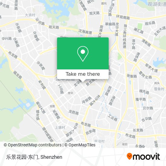 乐景花园-东门 map