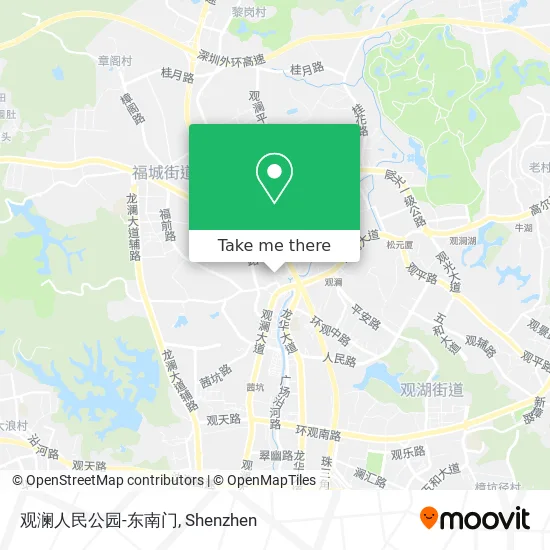 观澜人民公园-东南门 map