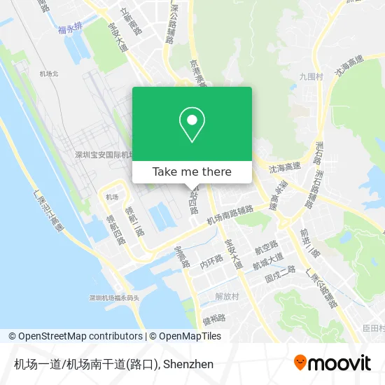 机场一道/机场南干道(路口) map