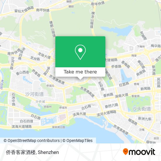 侨香客家酒楼 map