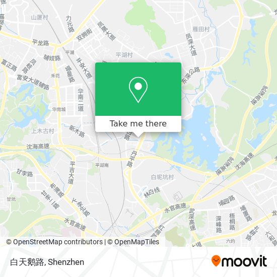 白天鹅路 map
