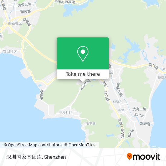 深圳国家基因库 map