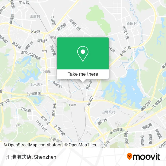 汇港港式店 map
