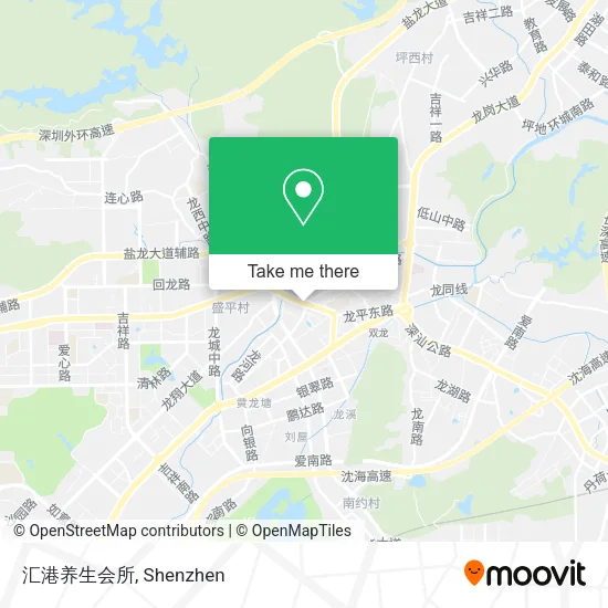 汇港养生会所 map